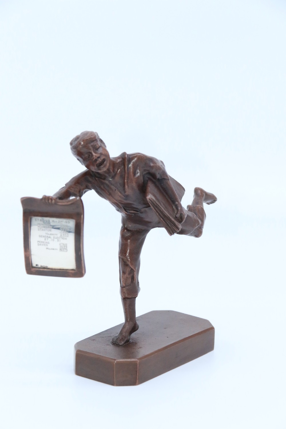 A rare 1930’s bronze political figure from the Stroud by-election from 1931 View III