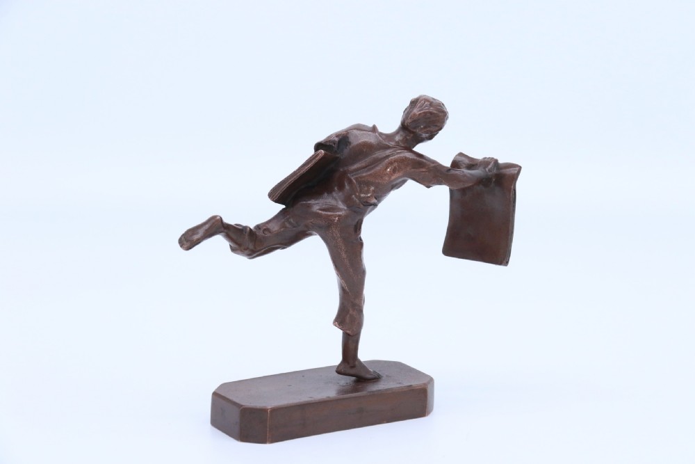 A rare 1930’s bronze political figure from the Stroud by-election from 1931 View VII