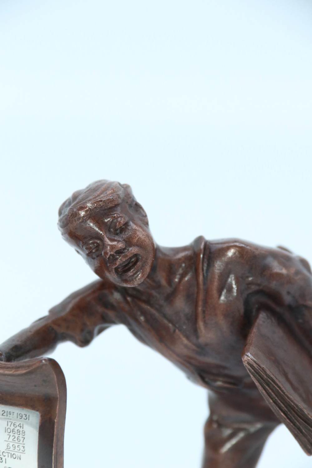 A rare 1930’s bronze political figure from the Stroud by-election from 1931 View XIV