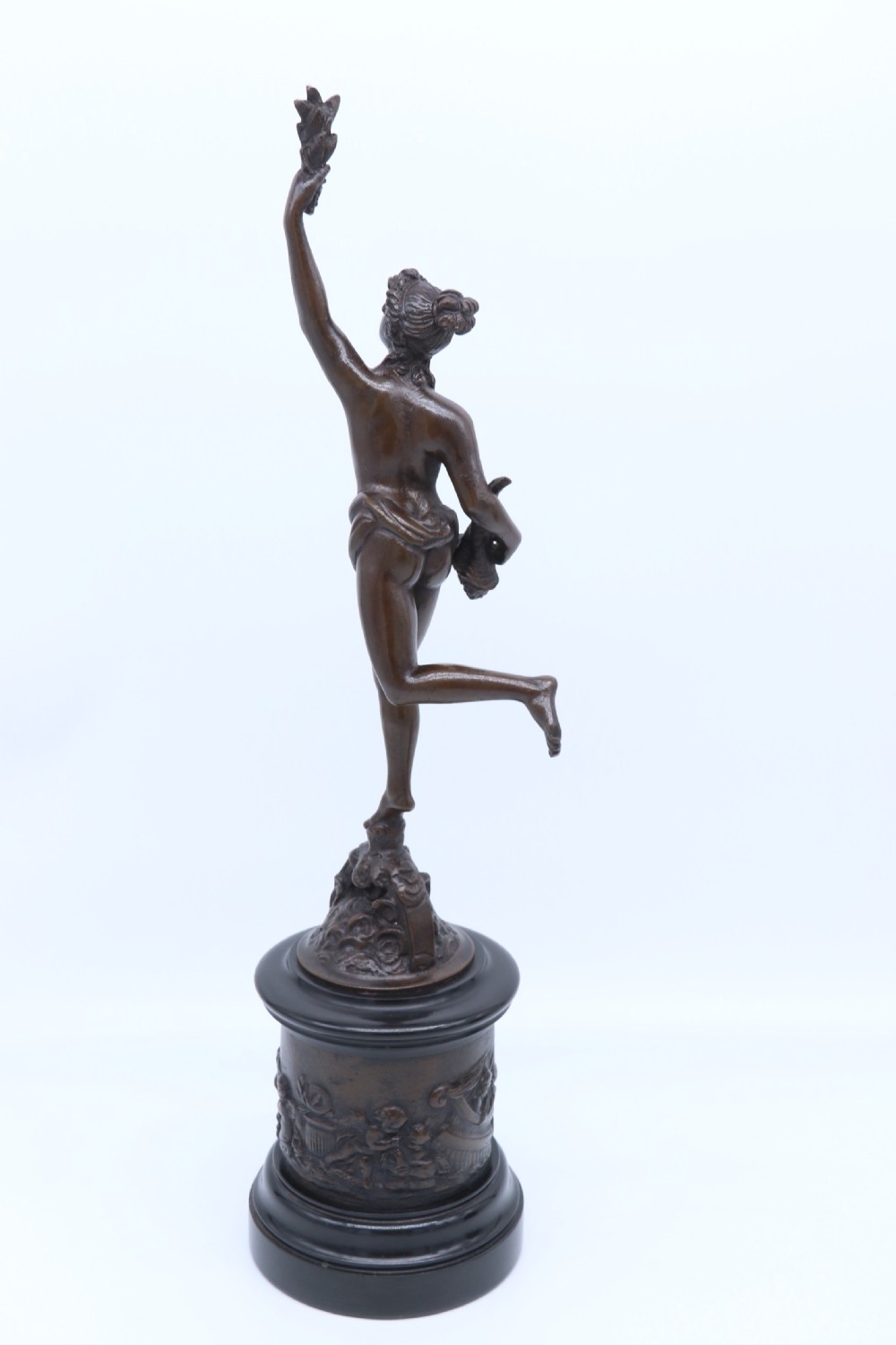 A fine pair of 19th C Grand Tour classical bronze figures of Mercury and Fortuna View XI