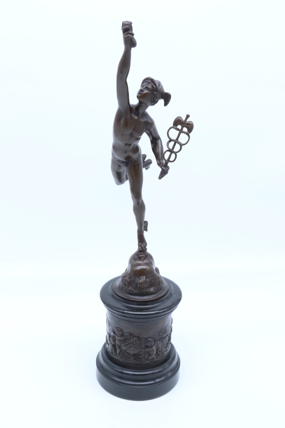 A fine pair of 19th C Grand Tour classical bronze figures of Mercury and Fortuna View XV