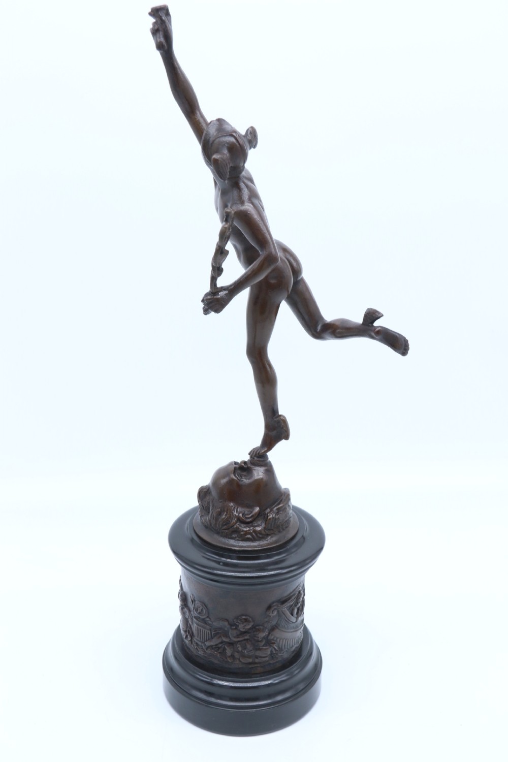 A fine pair of 19th C Grand Tour classical bronze figures of Mercury and Fortuna View XIX