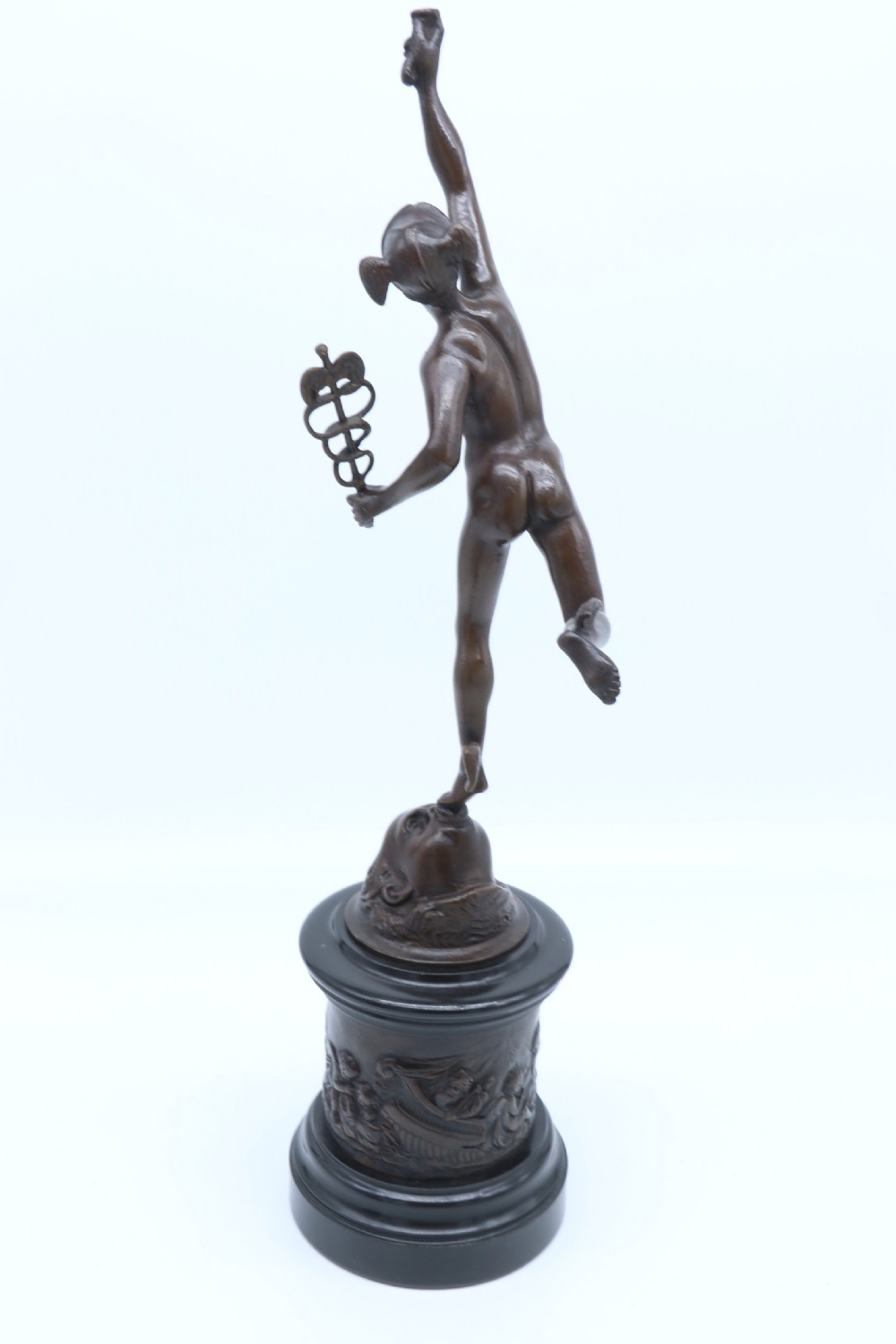 A fine pair of 19th C Grand Tour classical bronze figures of Mercury and Fortuna View XX
