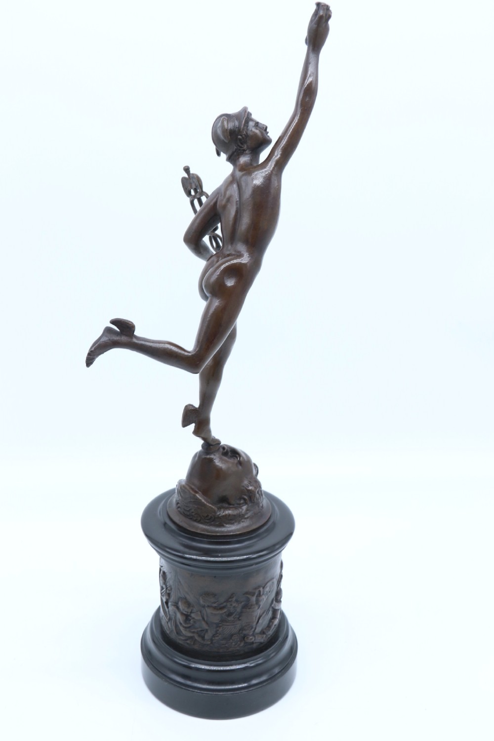 A fine pair of 19th C Grand Tour classical bronze figures of Mercury and Fortuna View XXI