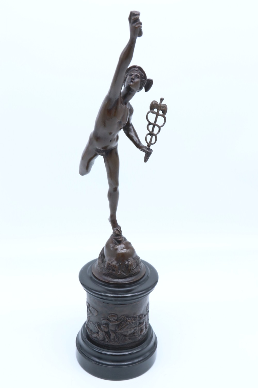 A fine pair of 19th C Grand Tour classical bronze figures of Mercury and Fortuna View XXIII
