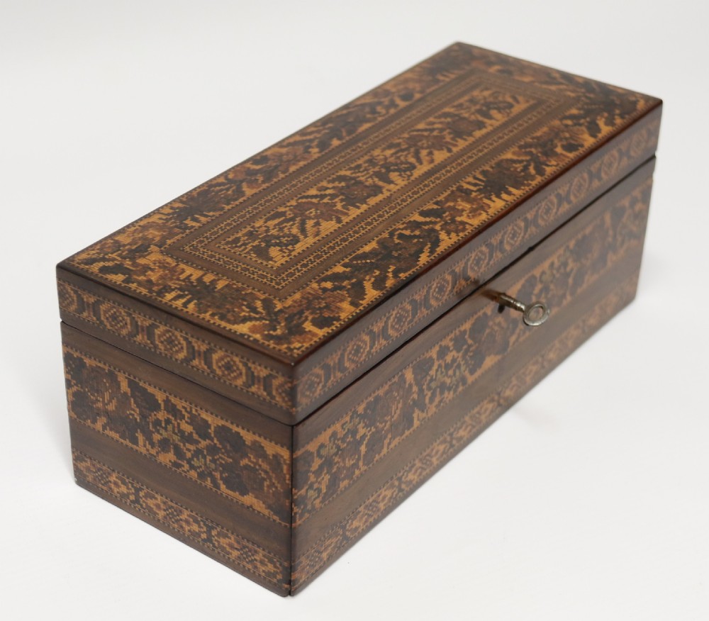 A most impressive fine 19th Tunbridge ware box, English C1860 