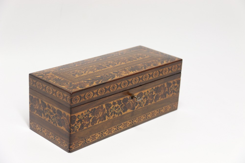 A most impressive fine 19th Tunbridge ware box, English C1860  View III