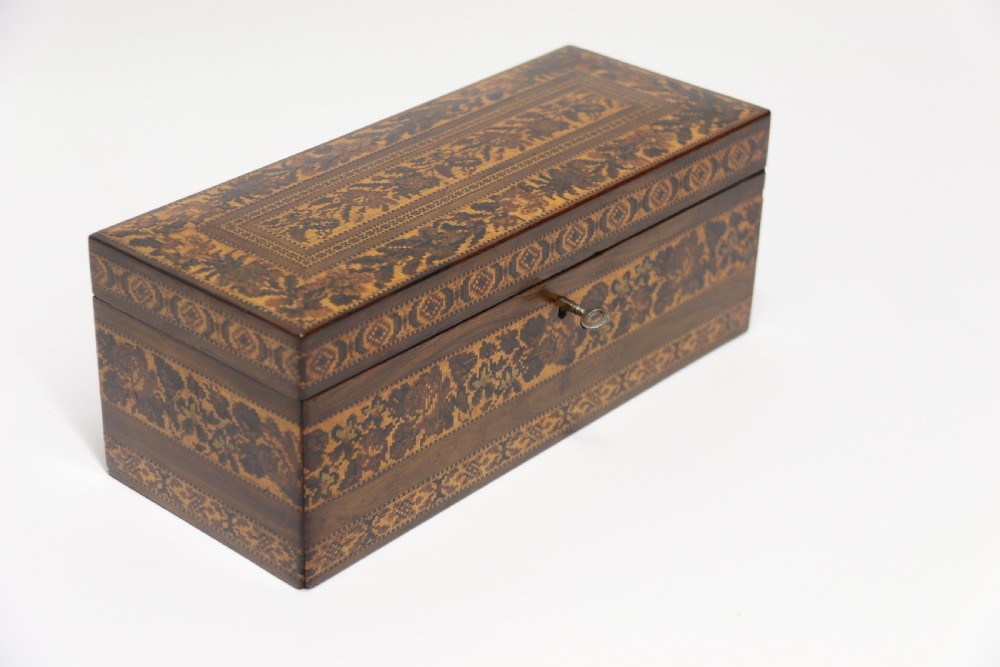 A most impressive fine 19th Tunbridge ware box, English C1860  View V