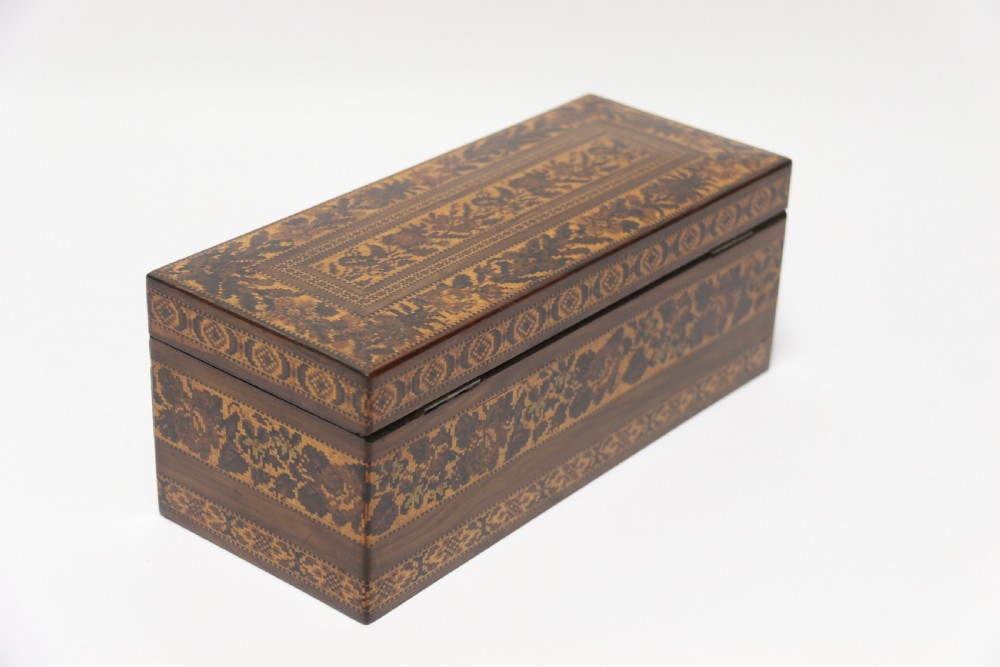 A most impressive fine 19th Tunbridge ware box, English C1860  View VIII