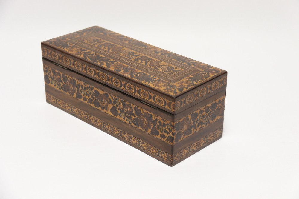 A most impressive fine 19th Tunbridge ware box, English C1860  View X