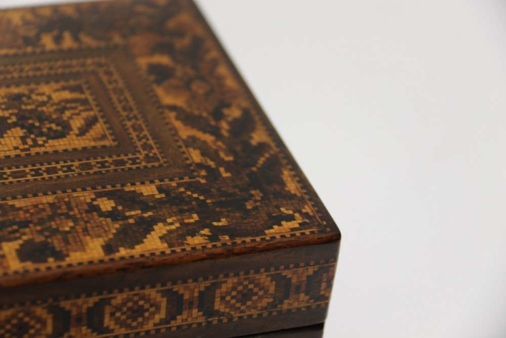 A most impressive fine 19th Tunbridge ware box, English C1860  View XIII
