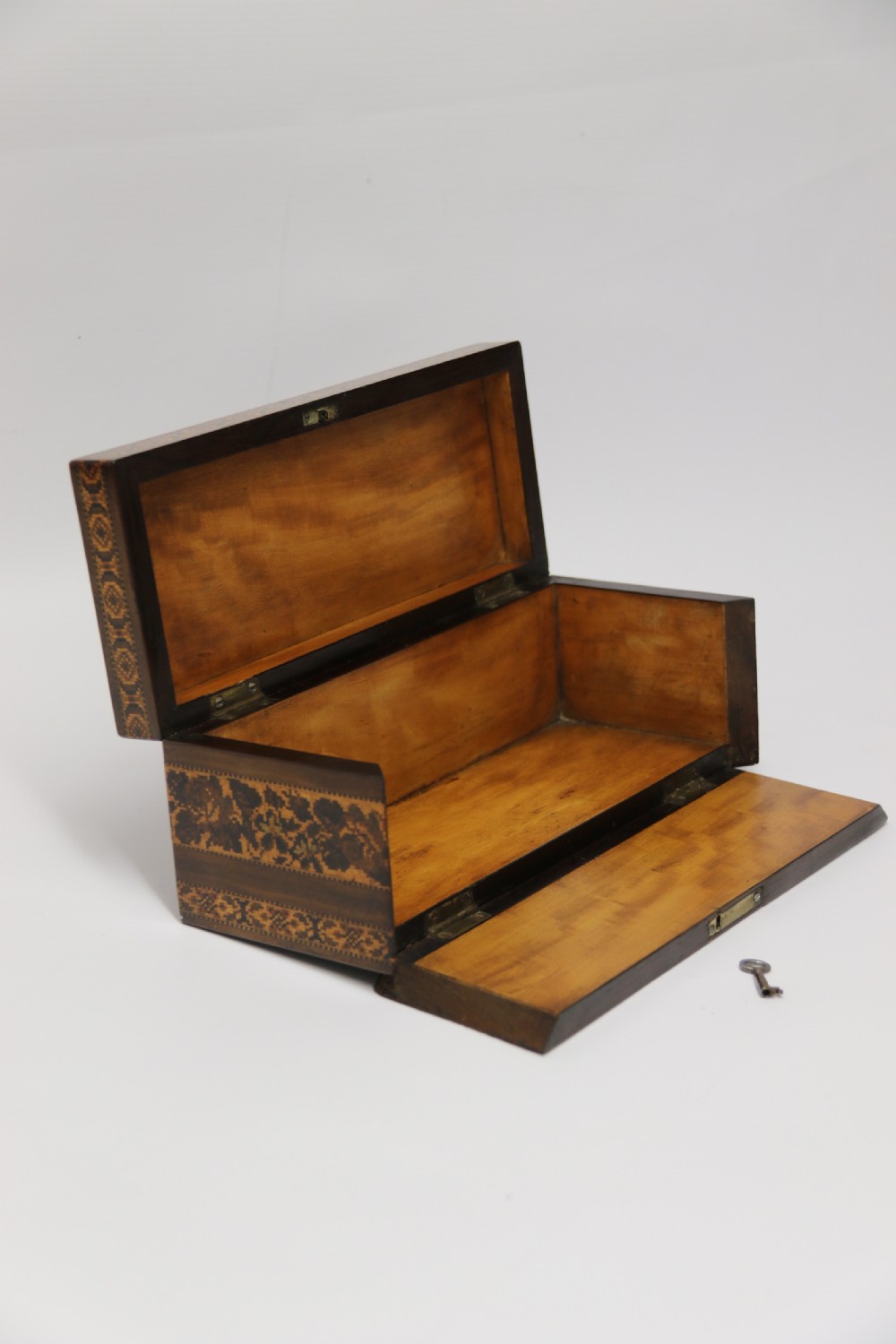 A most impressive fine 19th Tunbridge ware box, English C1860  View XVII