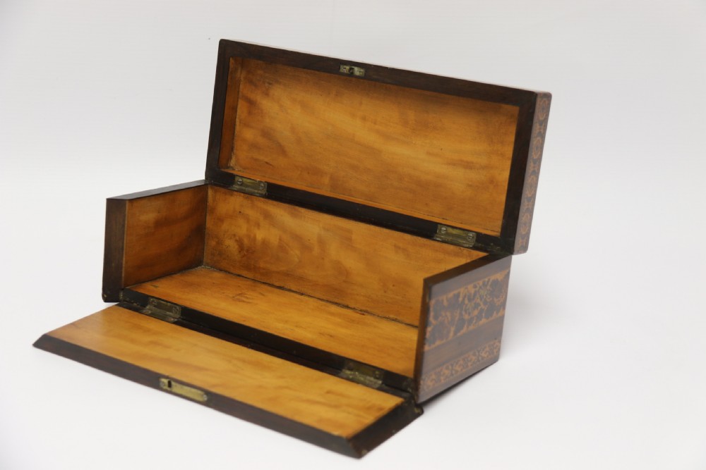 A most impressive fine 19th Tunbridge ware box, English C1860  View XIX