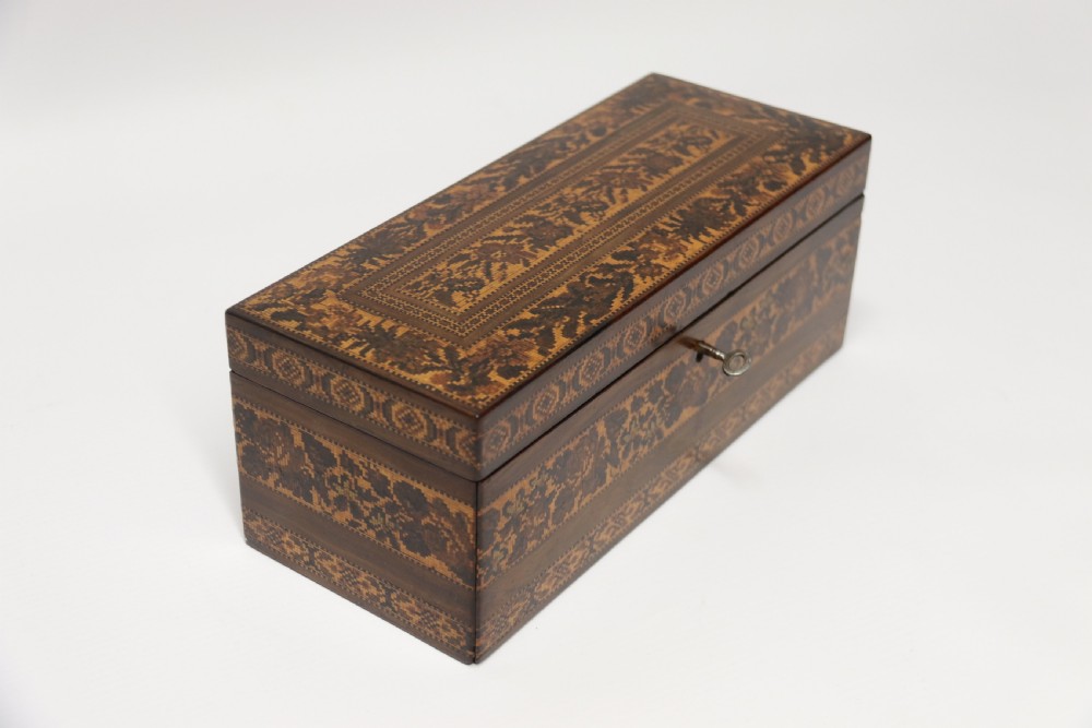 A most impressive fine 19th Tunbridge ware box, English C1860  View XXVI