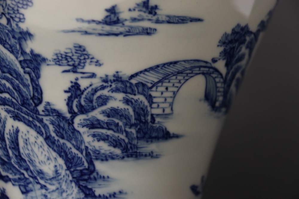 A fine pair of Chinese Republican period blue and white hand painted porcelain vases View XXI