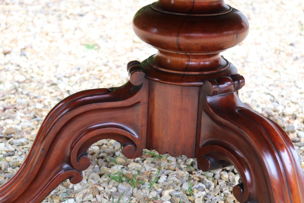 A large high quality mid-19th century figured mahogany library drum table View VIII