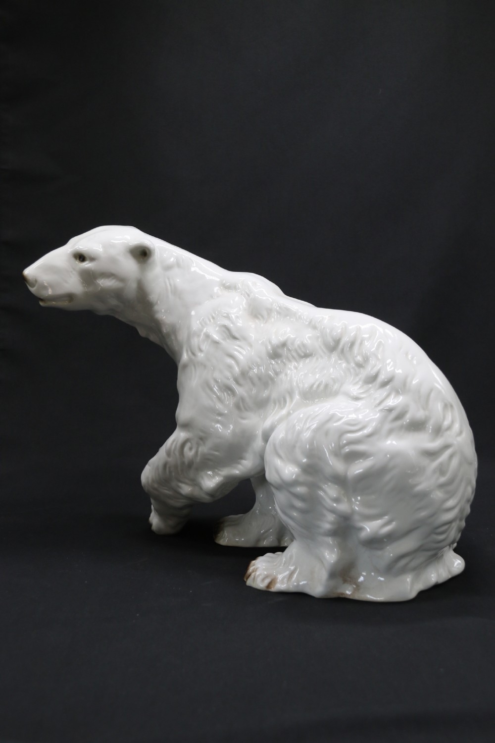 A large Royal Dux porcelain figure of a polar bear.



 View VI
