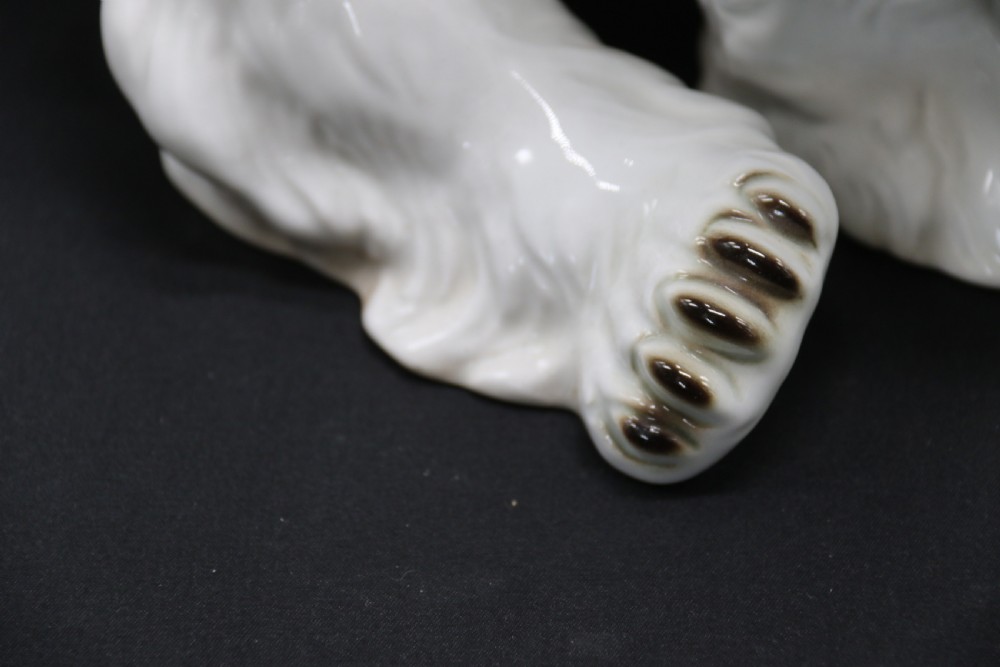 A large Royal Dux porcelain figure of a polar bear.



 View XV