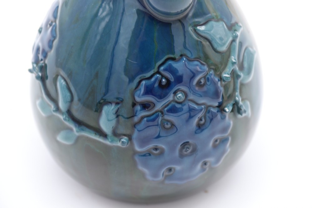 Sir Edmund Harry Elton sunflower studio pottery vase, circa 1890 View XVIII