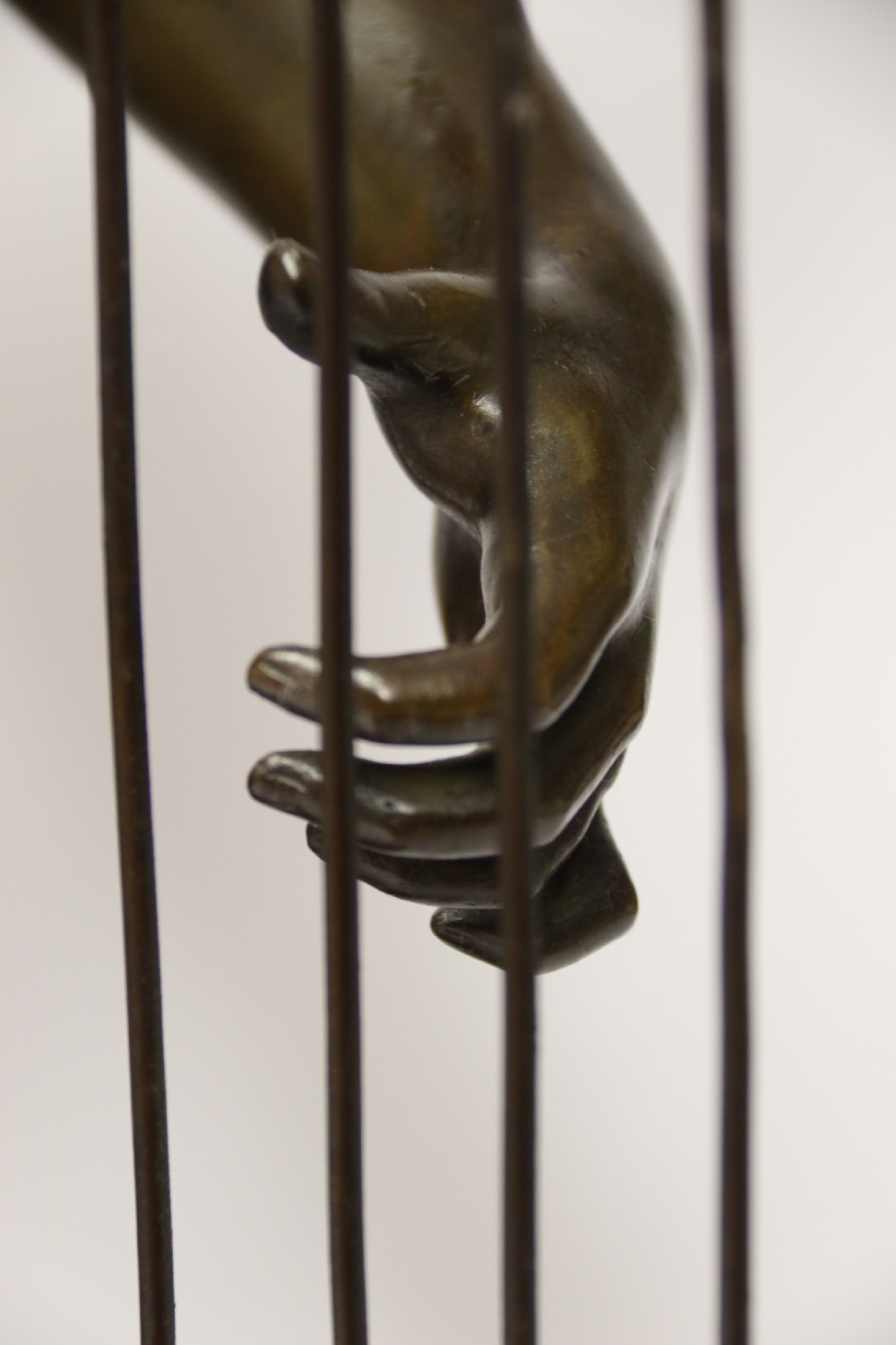 A large scale Belgium bronze study of the biblical figure of David playing the harp by Jean De Keyser
C.1880

 View XVII
