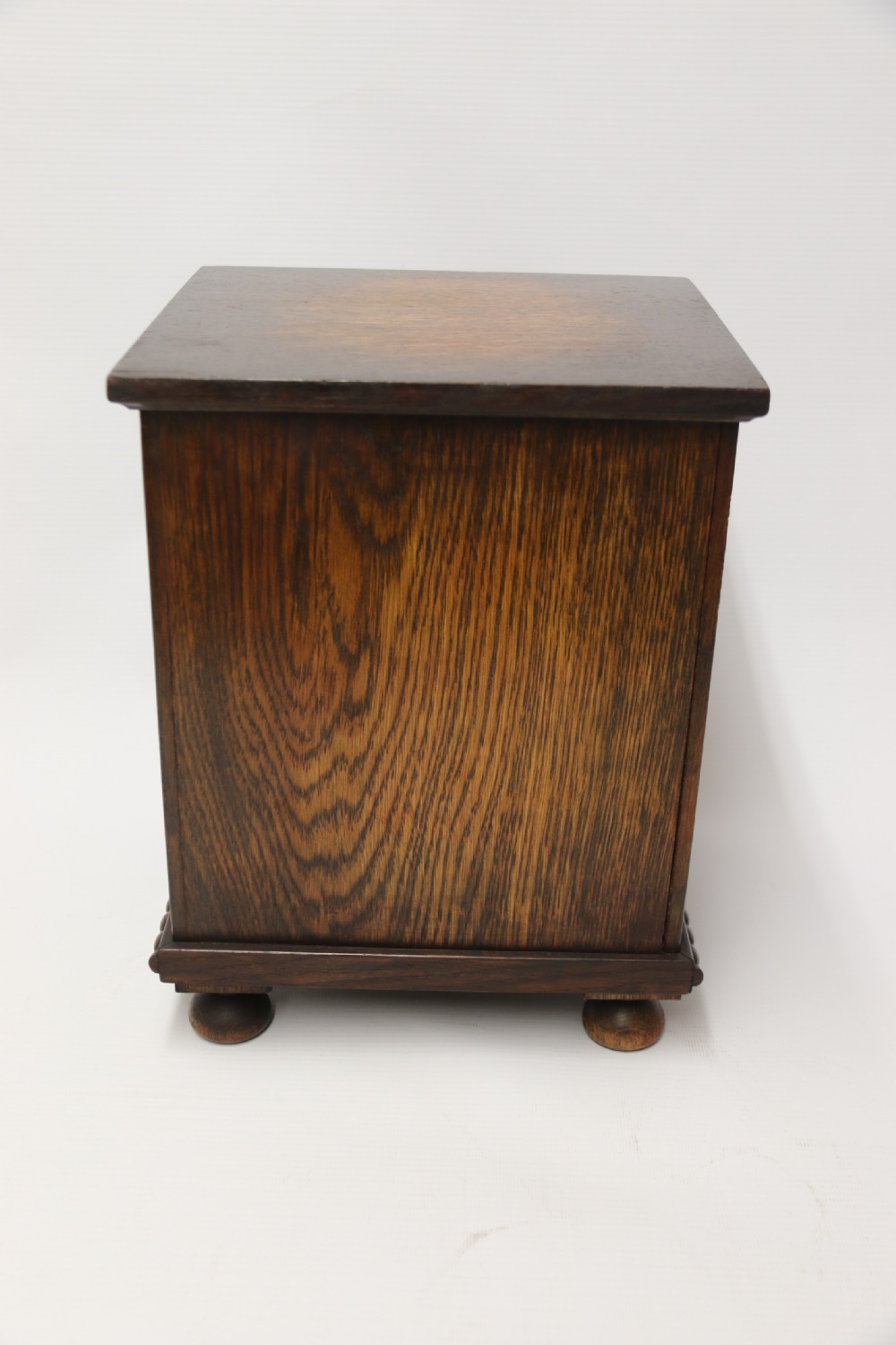 early 20th C  Dunhill cabinet, humidor, in the form of a small oak bookcase circa 1920 View III