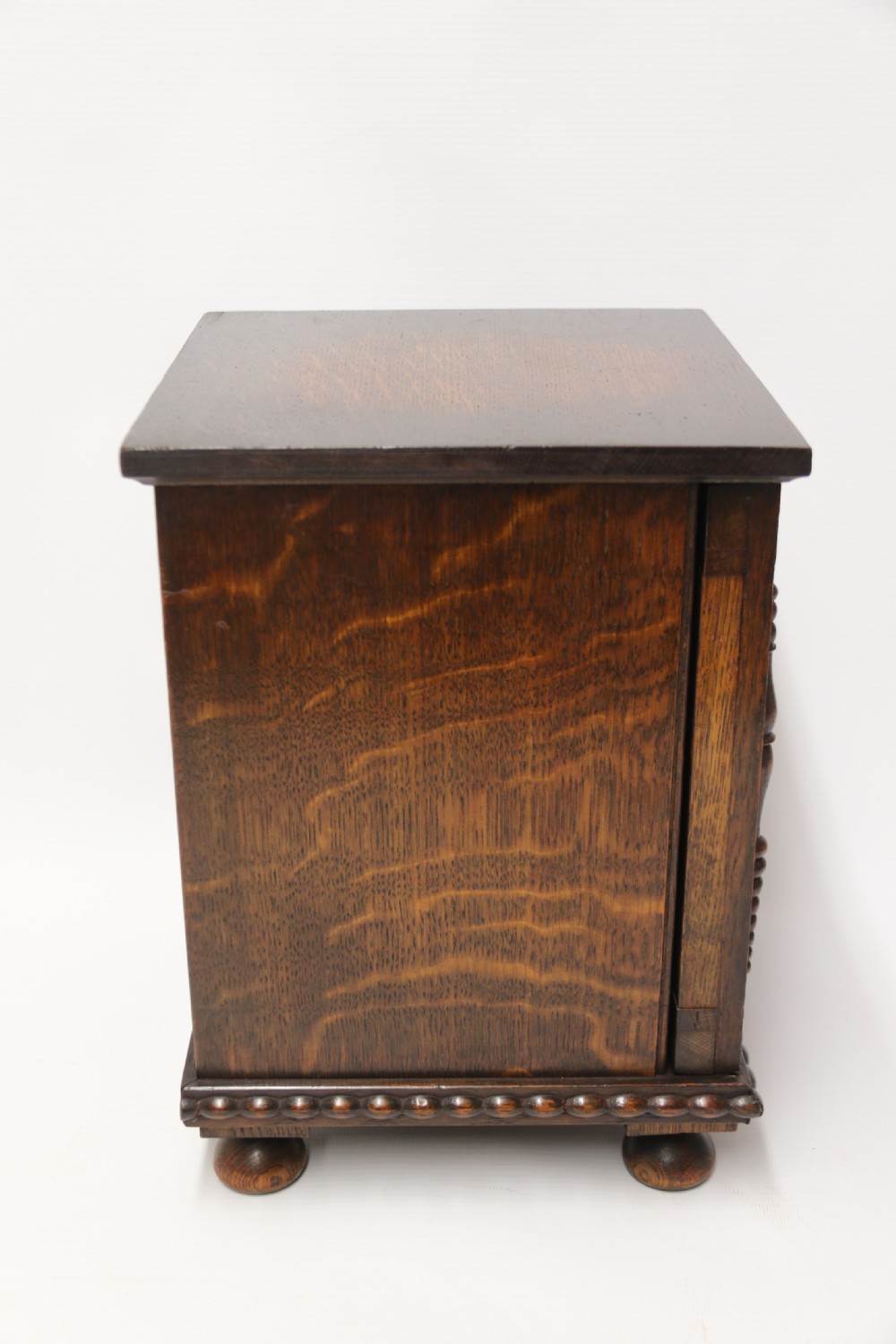 early 20th C  Dunhill cabinet, humidor, in the form of a small oak bookcase circa 1920 View VII