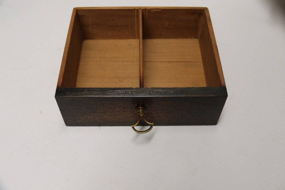 early 20th C  Dunhill cabinet, humidor, in the form of a small oak bookcase circa 1920 View VIII