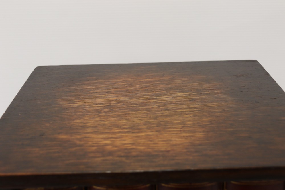 early 20th C  Dunhill cabinet, humidor, in the form of a small oak bookcase circa 1920 View XVI