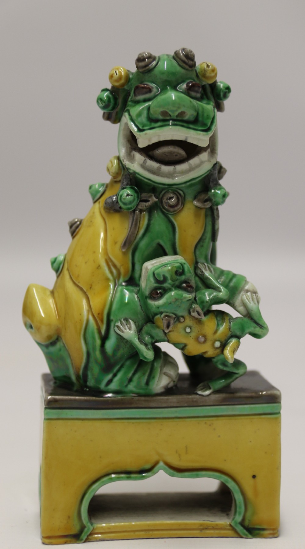 Antique 19th century Chinese Buddhist lion or foo dog