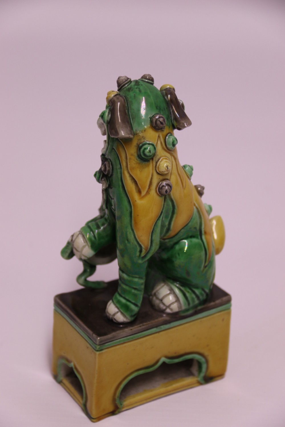 Antique 19th century Chinese Buddhist lion or foo dog View II