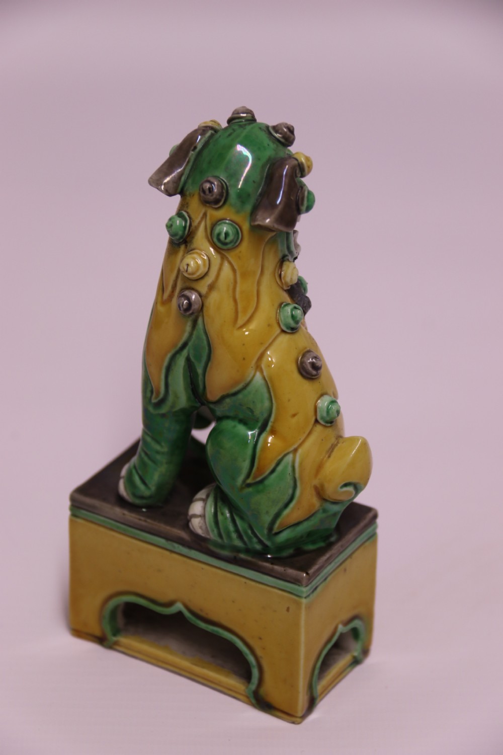 Antique 19th century Chinese Buddhist lion or foo dog View IV
