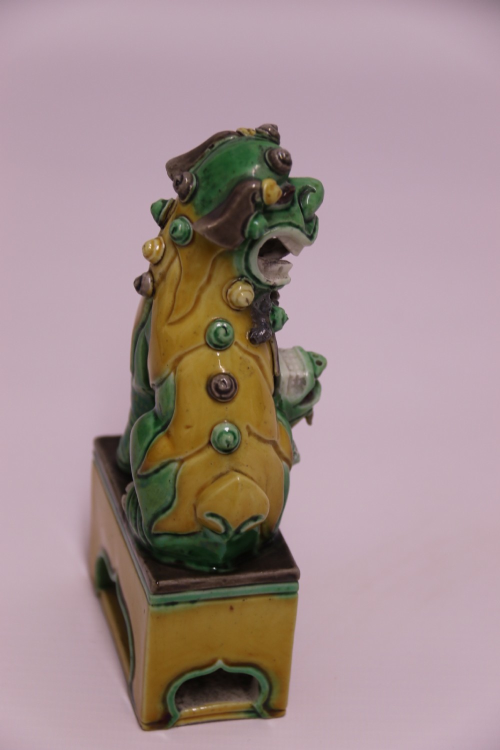 Antique 19th century Chinese Buddhist lion or foo dog View V