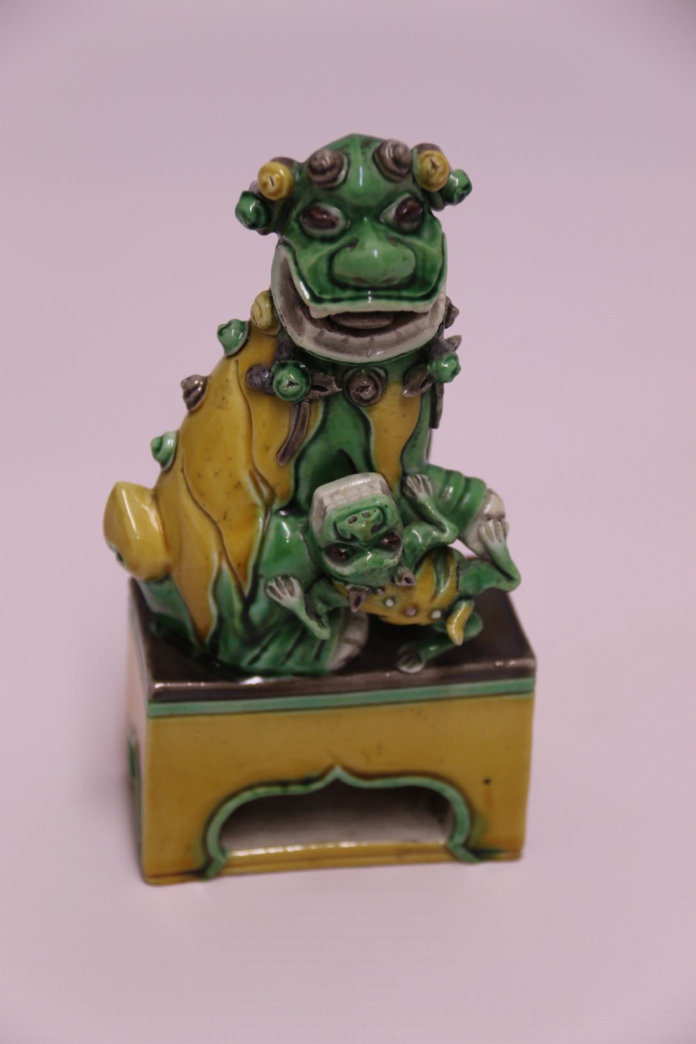 Antique 19th century Chinese Buddhist lion or foo dog View XII