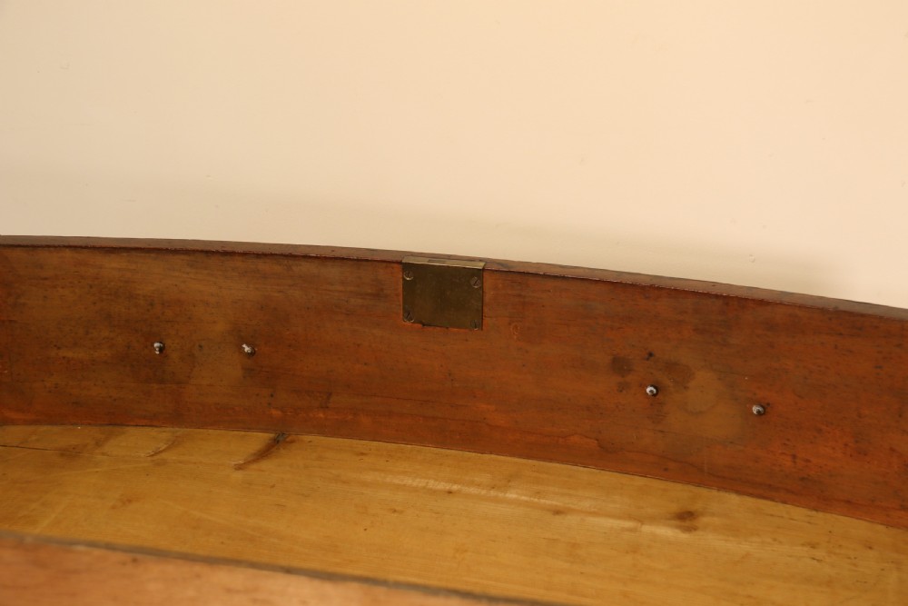Antique Regency period flame mahogany small bow fronted chest of drawers View XX
