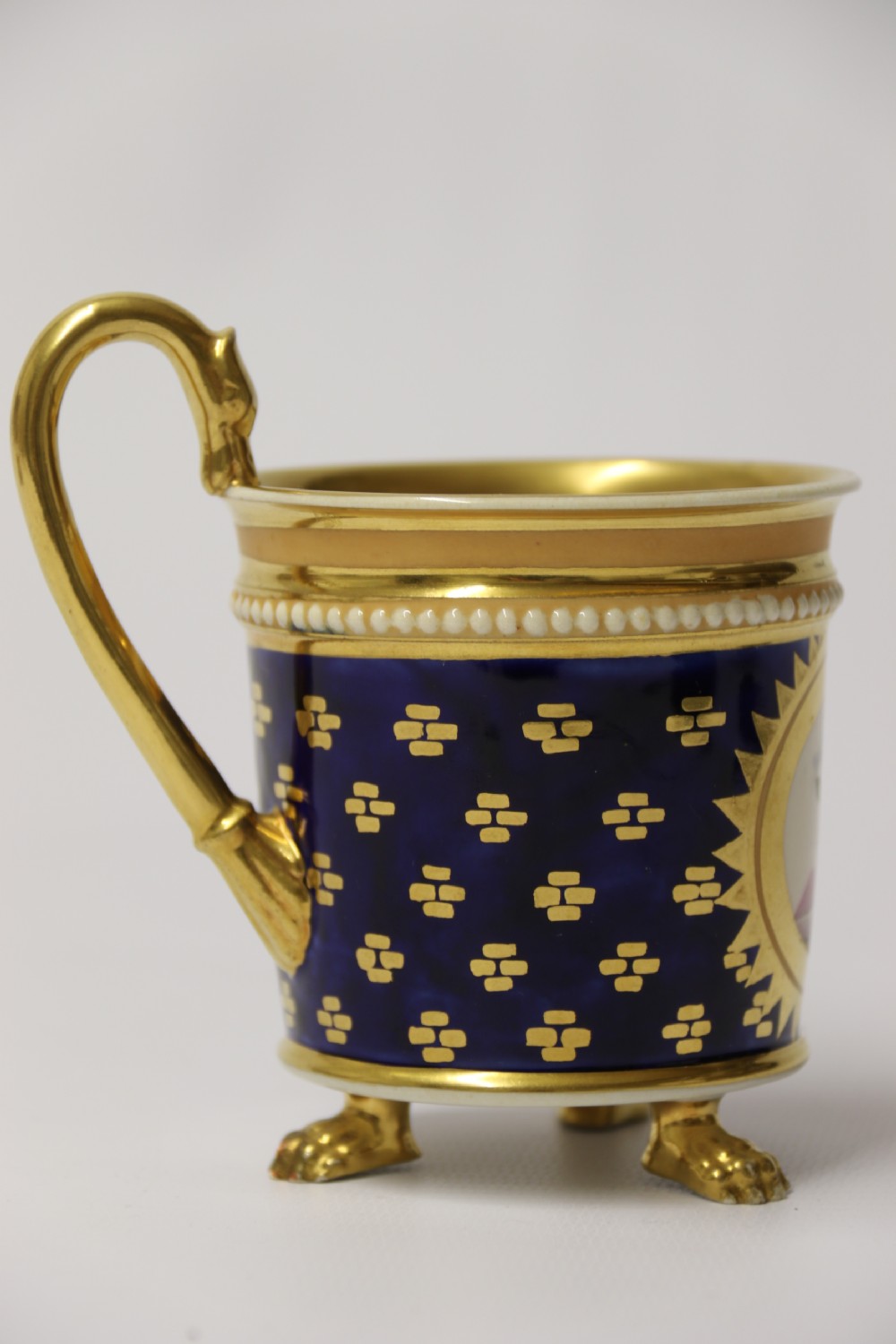 A superb early 19th C English porcelain  cabinet cup and saucer  View XI