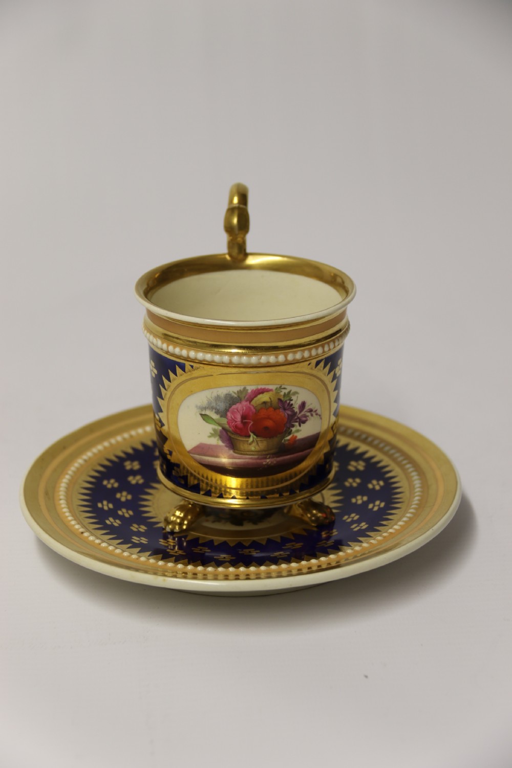 A superb early 19th C English porcelain  cabinet cup and saucer  View XV