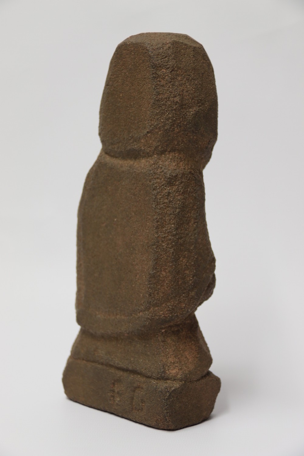 A primitive carved sandstone Celtic style figure, circa 1890 View V