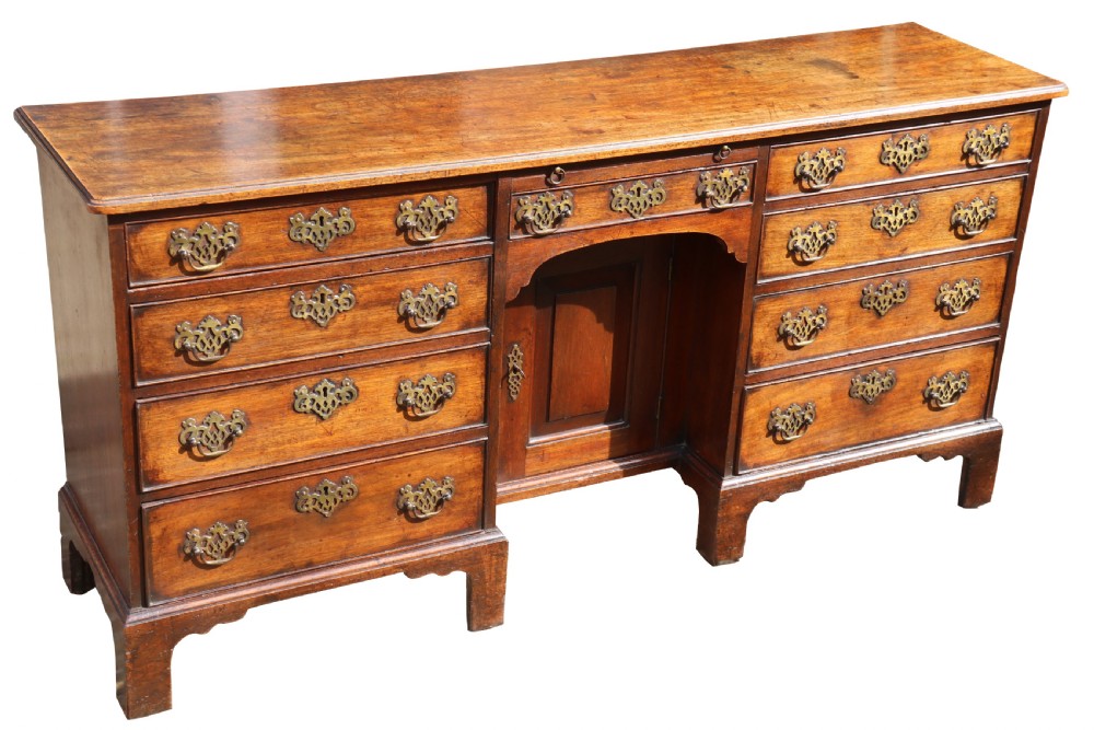 A rare Irish 18th century mahogany library cabinet of very small proportions