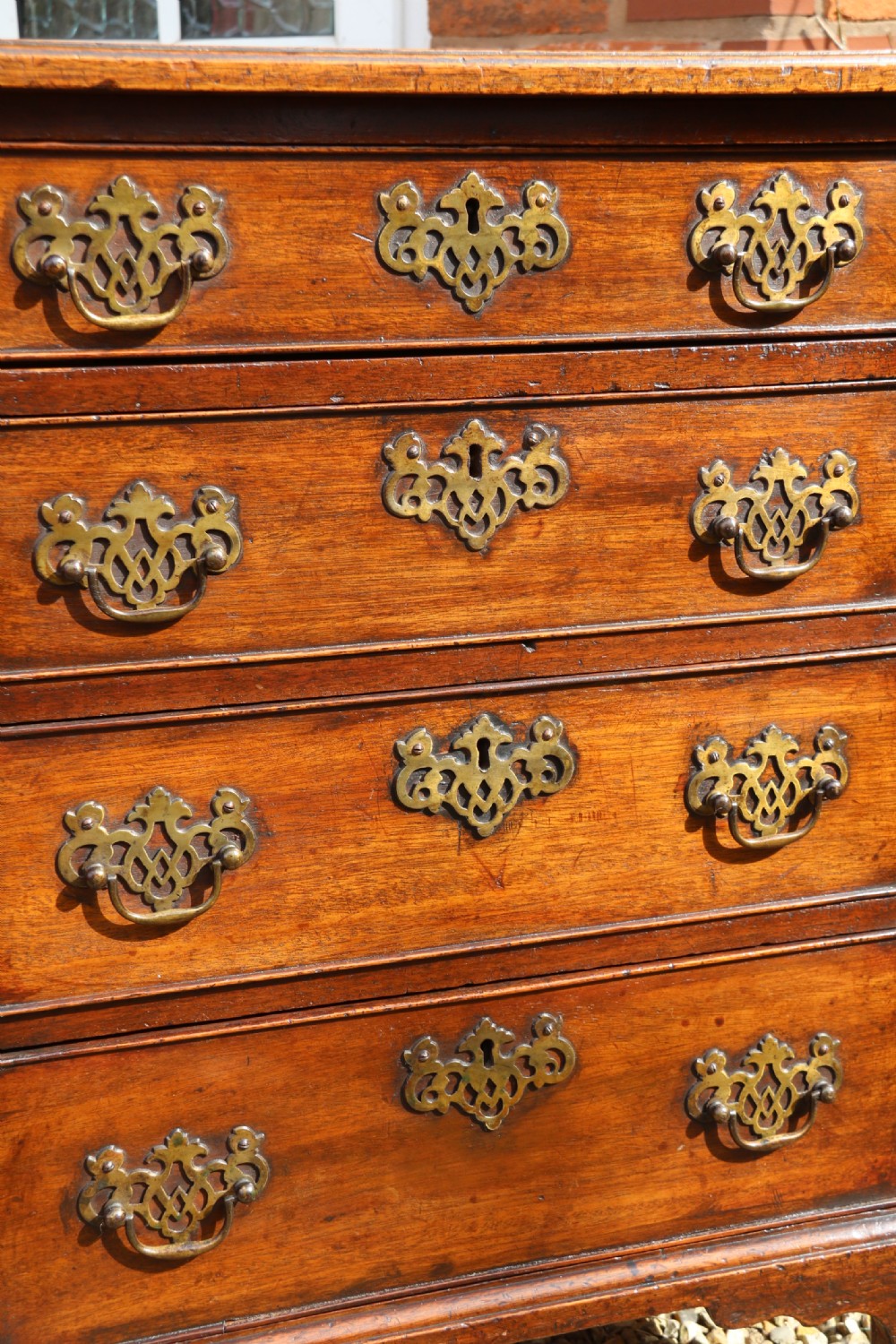 A rare Irish 18th century mahogany library cabinet of very small proportions View VI
