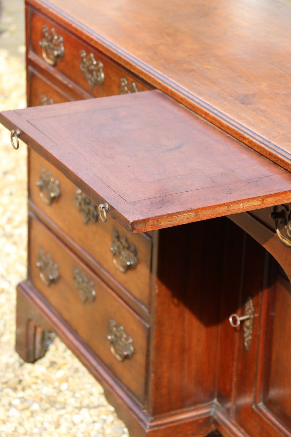 A rare Irish 18th century mahogany library cabinet of very small proportions View VIII