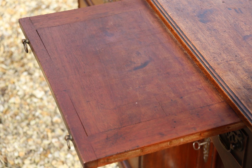 A rare Irish 18th century mahogany library cabinet of very small proportions View IX
