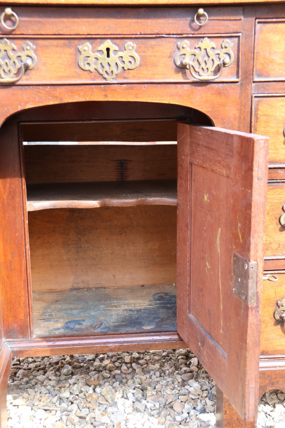 A rare Irish 18th century mahogany library cabinet of very small proportions View XVII