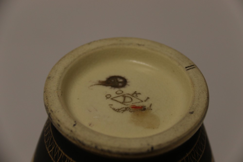 A pair of Japanese Satsuma ware pottery vases, circa 1910 View XV