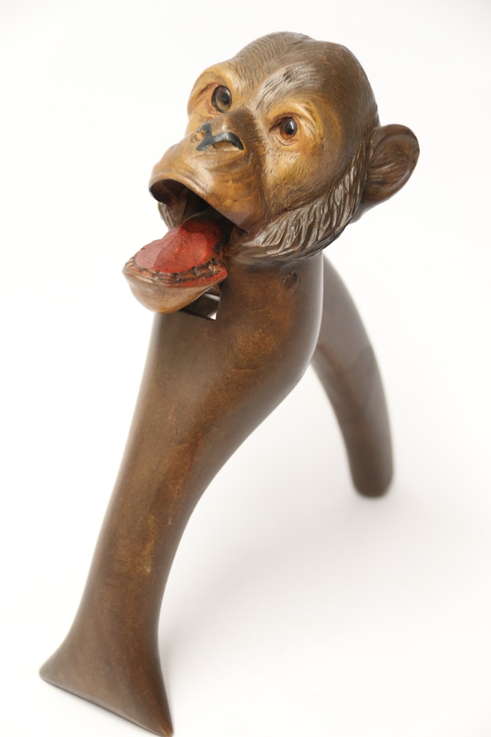 19th century Black Forest nutcracker in the form of a monkey View IX