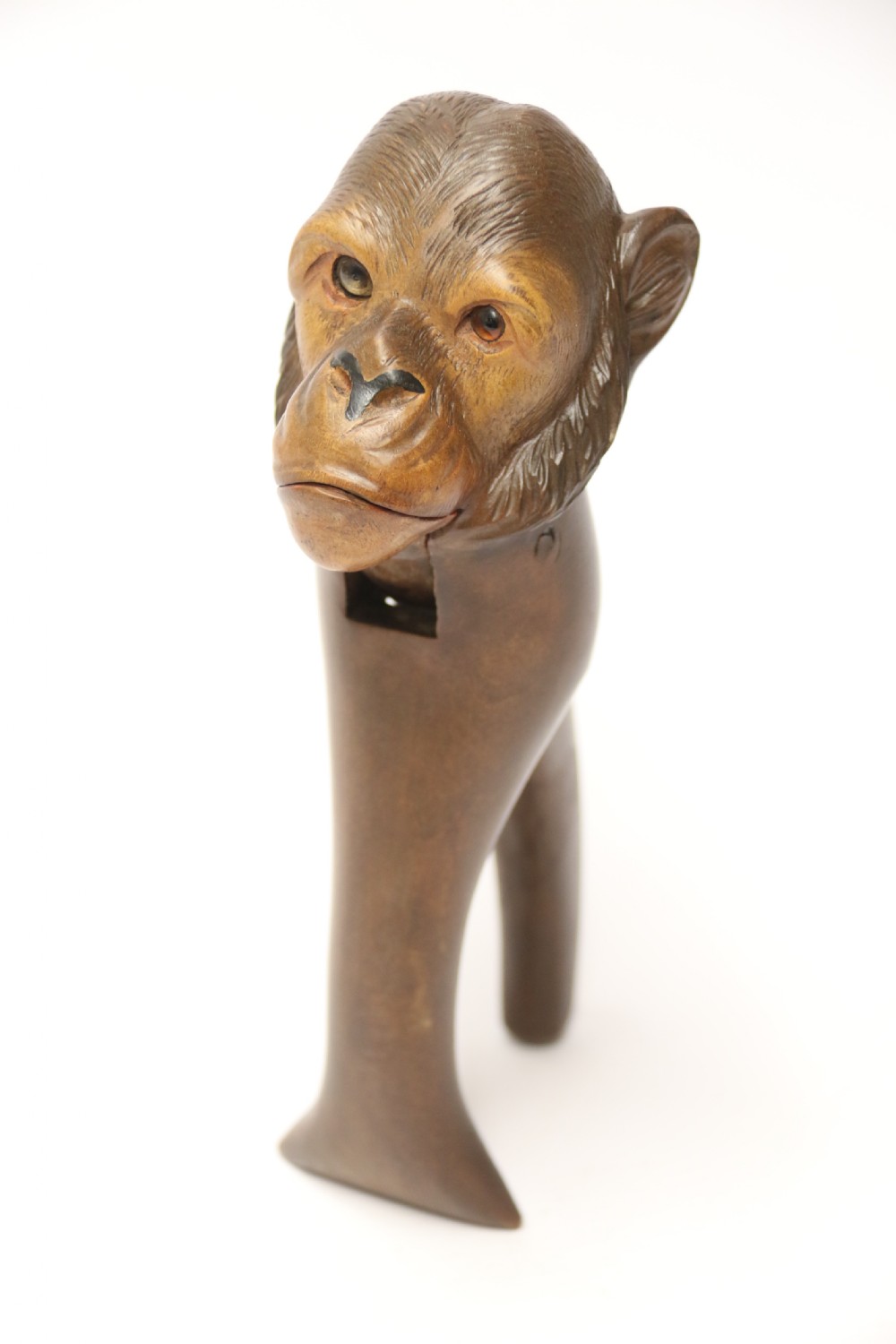 19th century Black Forest nutcracker in the form of a monkey View X