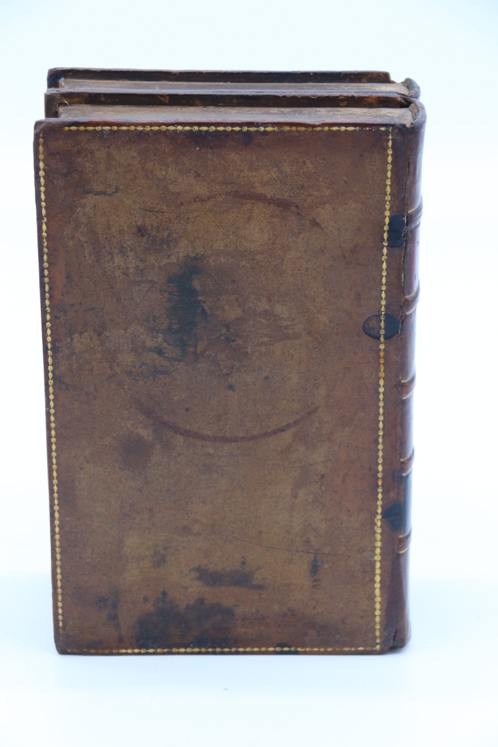 A rare 19th century desk pen and inkstand made in the form of two leather bound books. View XIII