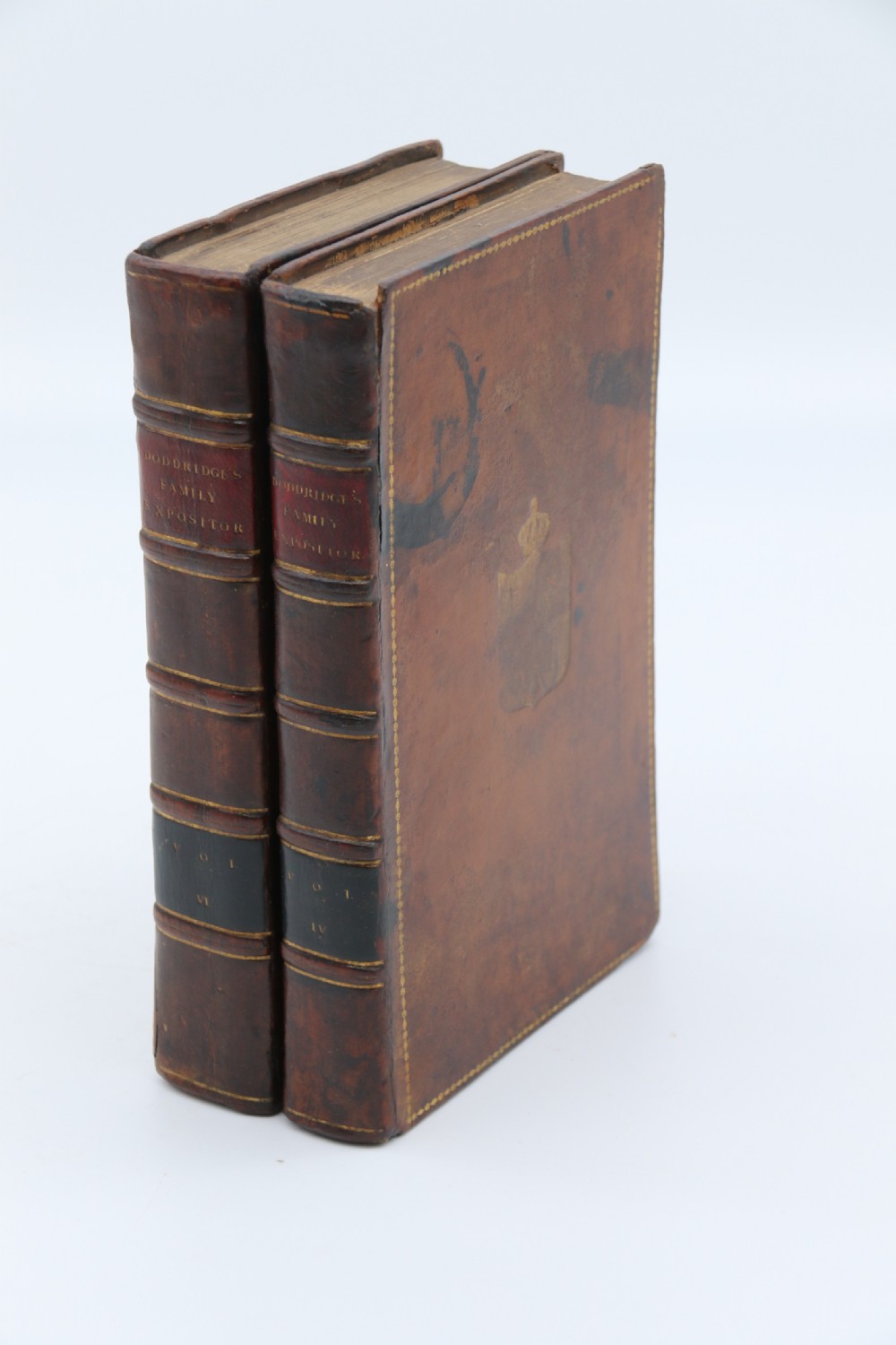 A rare 19th century desk pen and inkstand made in the form of two leather bound books. View XVIII