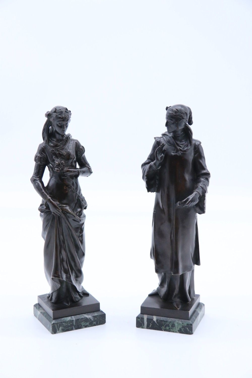 A fine pair of 19th century Renaissance style bronzes by Jean Baptiste Germain