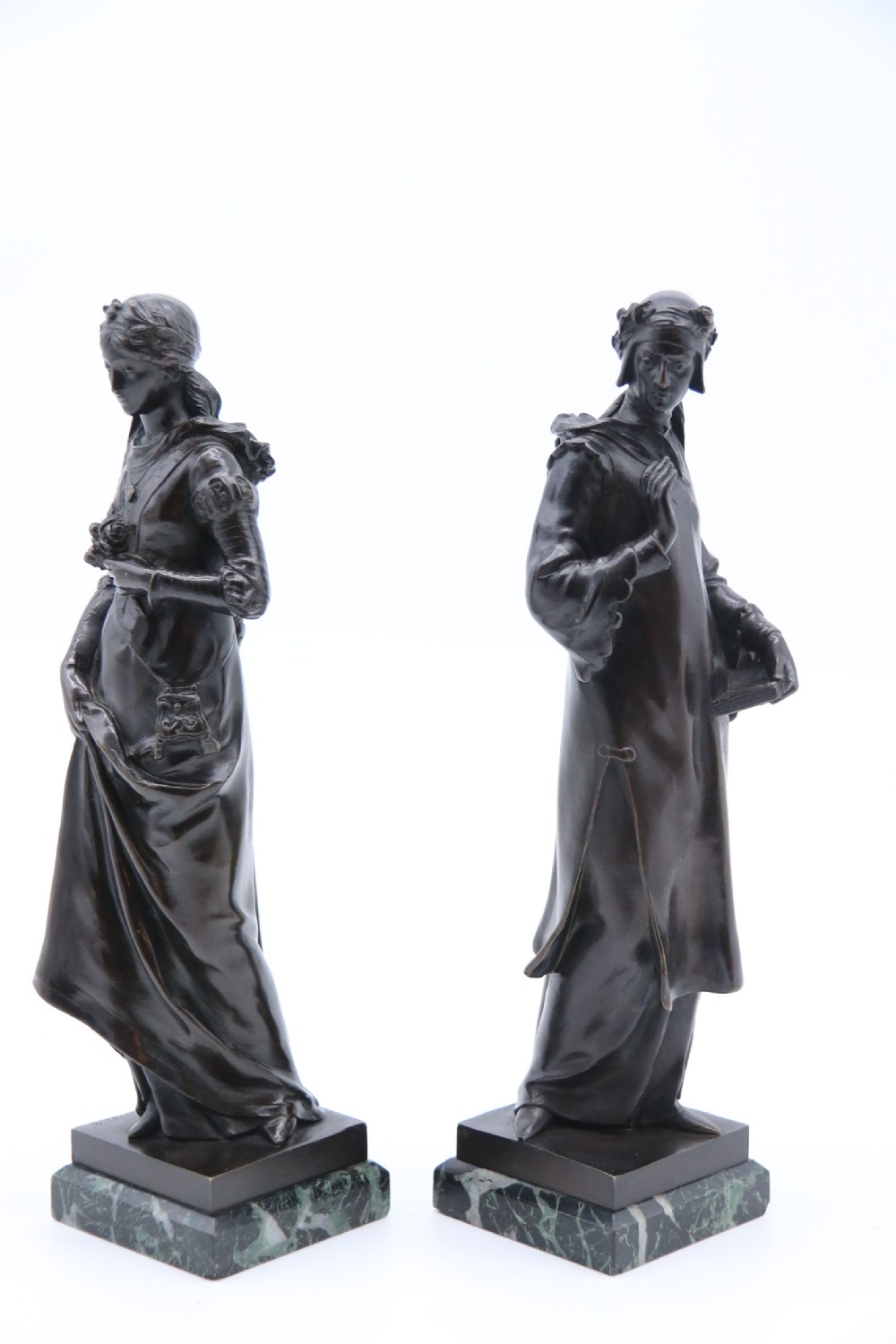 A fine pair of 19th century Renaissance style bronzes by Jean Baptiste Germain View II