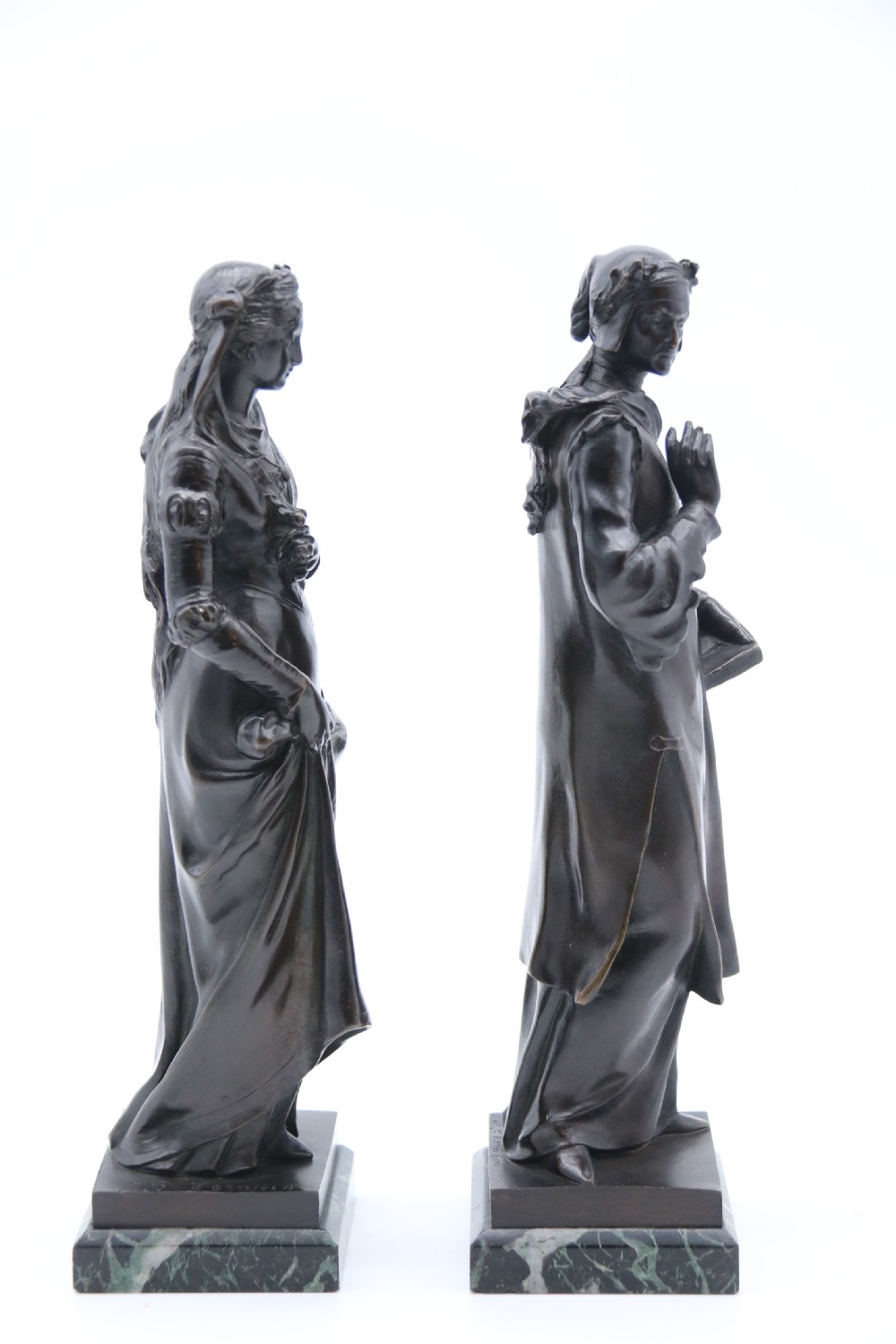 A fine pair of 19th century Renaissance style bronzes by Jean Baptiste Germain View VII